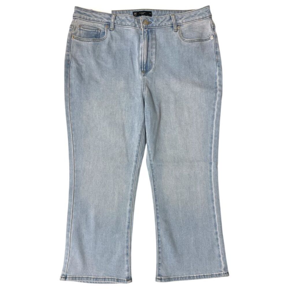 Member's Mark Women's High Rise Crop Flare Stretch Jeans - Light Wash